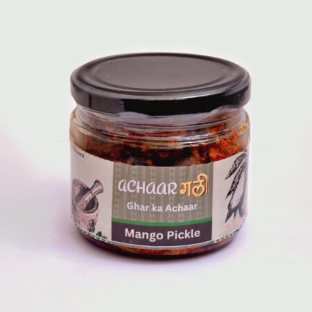 Mango pickle, homemade pickle, aam ka achar jar by achaar gali